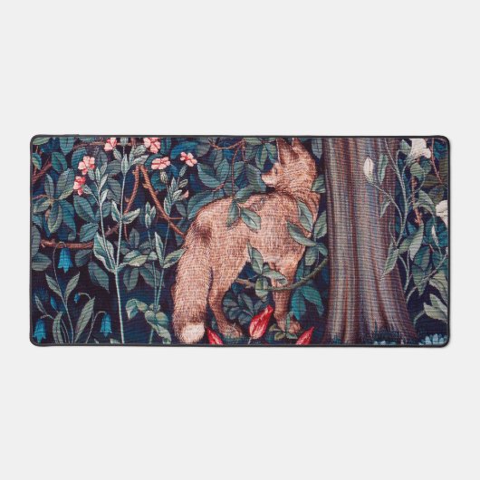 Fox im Wald, William Morris Schreibtischunterlage (Vorderseite)