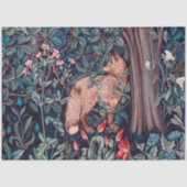 Fox im Wald, William Morris Seidenpapier (Vorderseite)