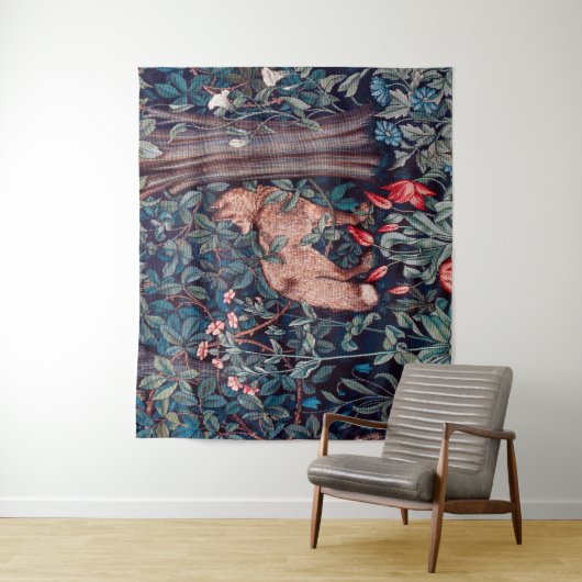 Fox im Wald, William Morris Wandteppich (Beispiel)