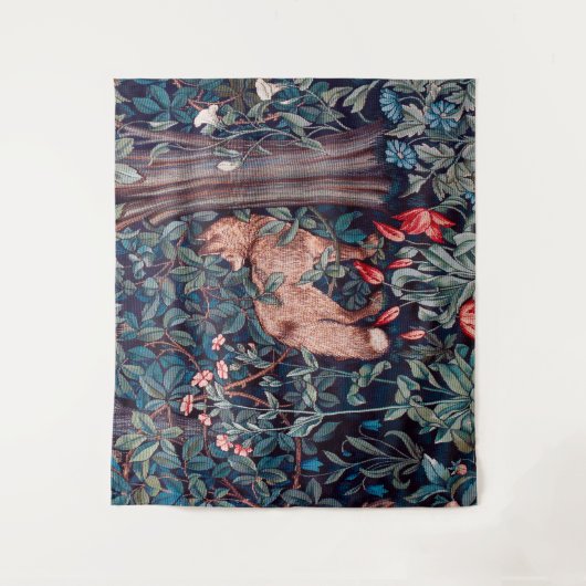 Fox im Wald, William Morris Wandteppich (Vorderseite)