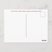 Fox im Winter (1904) von Bruno Liljefors Postkarte (Rückseite)