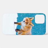 Fox im Winter. Rotfuchs, Vulpes vulpes, Scharfschü Case-Mate iPhone Hülle (Rückseite (Horizontal))