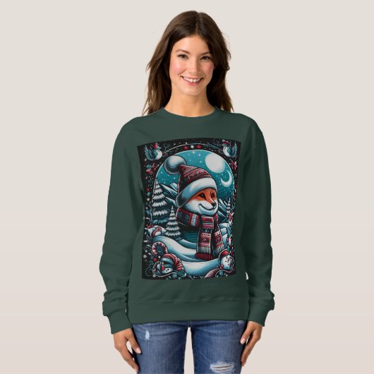 Fox im Winter Sweatshirt (Vorne ganz)
