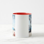 Fox im Winter Tasse (Zentrum)