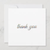 Fox in a Magical Forest Library Dankeskarte (Rückseite)