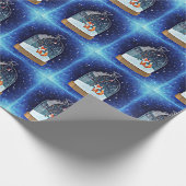 Fox In a Snowglobe Geschenkpapier (Ecke)