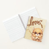 Fox in a Tasse - Niedlich Coffee Lover's Notebook Notizblock (Innenseite)
