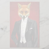 Fox in Abend Anzug, Portrait Briefpapier (Vorderseite)