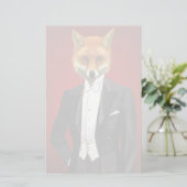 Fox in Abend Anzug, Portrait Briefpapier (Stehend Vorderseite)