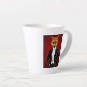 Fox in Abend Anzug, Portrait Milchtasse (Rechte Ecke)