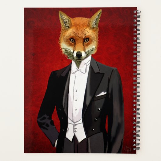 Fox in Abend Anzug, Portrait Planer (Rückseite)