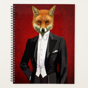 Fox in Abend Anzug, Portrait Planer