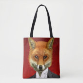 Fox in Abend Anzug, Portrait Tasche (Vorderseite)