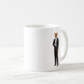 Fox in Abend Anzug voll Kaffeetasse (VorderseiteRechts)