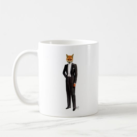 Fox in Abend Anzug voll Kaffeetasse (Links)