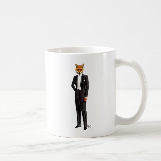Fox in Abend Anzug voll Kaffeetasse (Rechts)