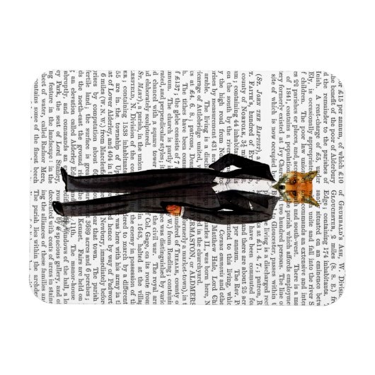 Fox in Abend Anzug voll Magnet (Horizontal)