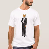 Fox in Abend Anzug voll T-Shirt (Vorderseite)