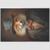 Fox in Anzug und Hat 2 Decoupage Paper Seidenpapier (Vorderseite)