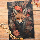 Fox in Blume 1 Dekoupage Paper Seidenpapier