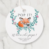 Fox in Blüte - Pop! Wenn sie Pop! Geschenkanhänger (Rückseite)