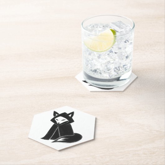 Fox in Cloak - Mysterium Animal on Paper Untersetz Untersetzer (Vor Ort)