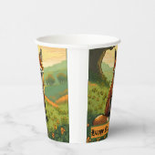 Fox in den Kleeblättern Pappbecher (Rechts)