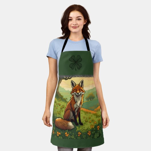 Fox in den Kleeblättern Schürze (Getragen)