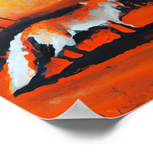 Fox in der Dämmerung Poster (Ecke)