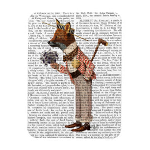 Fox in der Kreissäge Magnet