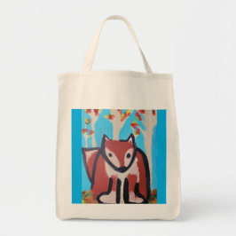 Fox in der Wald Tote Tasche