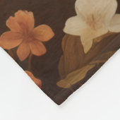 Fox in der Waldlaune Viktorianisch Fleecedecke (Ecke)