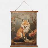 Fox in der Waldlaune Viktorianisch Wandteppich Mit Holzrahmen (Vorderseite)