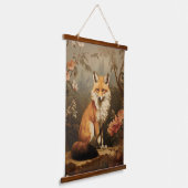 Fox in der Waldlaune Viktorianisch Wandteppich Mit Holzrahmen (Gewinkelt)