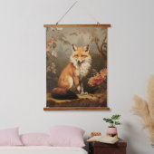 Fox in der Waldlaune Viktorianisch Wandteppich Mit Holzrahmen (Schlafzimmer)