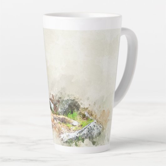 Fox in der Wildmalerei Milchtasse (Rechte Ecke)