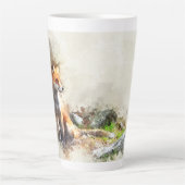 Fox in der Wildmalerei Milchtasse (Vorderseite)