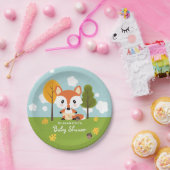 Fox in der Windel-Babyparty Pappteller (Party)
