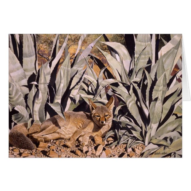 Fox in der Wüste "sicheres Haus " (Vorderseite (Horizontal))