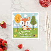 Fox in Diapers Baby Dusche Serviette (Beispiel)