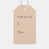 Fox in einem Schneesturm Weihnachtsgeschenk Geschenkanhänger (Rückseite)