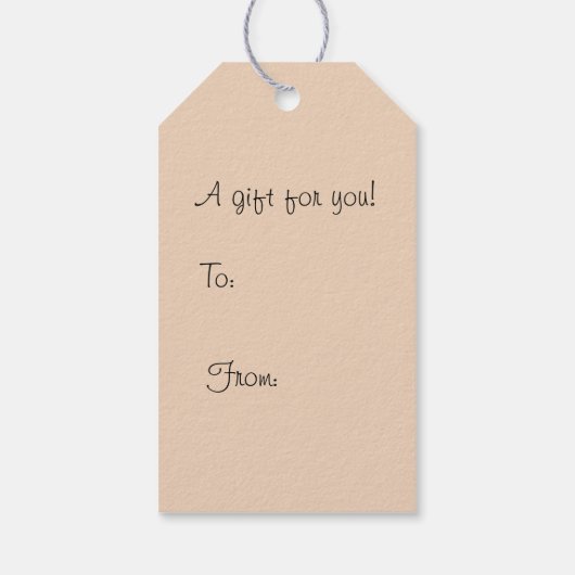 Fox in einem Schneesturm Weihnachtsgeschenk Geschenkanhänger (Rückseite)