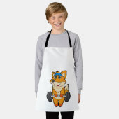 Fox in Fitness mit Barbell Schürze (Getragen)