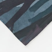 Fox in Forest Clearing Fleece Blanket (Ecke)