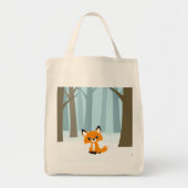 Fox in Forest Grocery Tote Bag Tragetasche (Vorne)