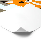 Fox in Forest Poster (Ecke)
