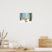 Fox in Forest Poster (Küche)