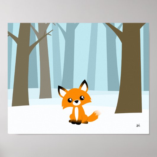 Fox in Forest Poster (Vorne)