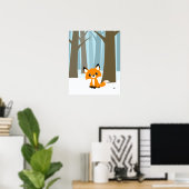Fox in Forest Poster (Heimbüro)