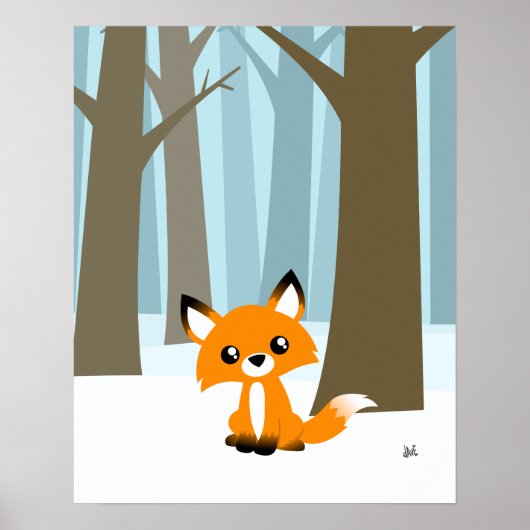 Fox in Forest Poster (Vorne)